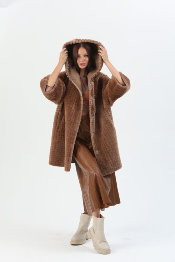 Aspen sheepskin coat – reversible (34) - 2