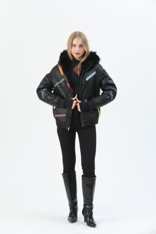 Aurora sheepskin jacket – sherling jacket (16) - 8