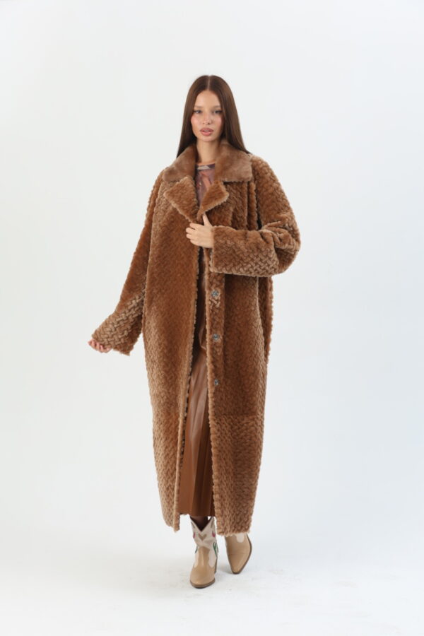 Everly Sheepskin Coat – sherling (2) - 1