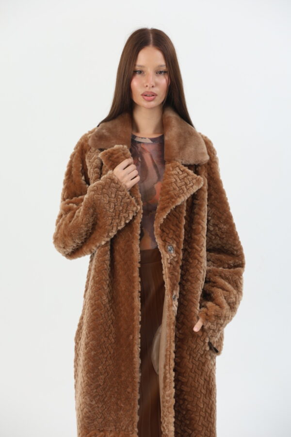 Everly Sheepskin Coat – sherling (5) - 4