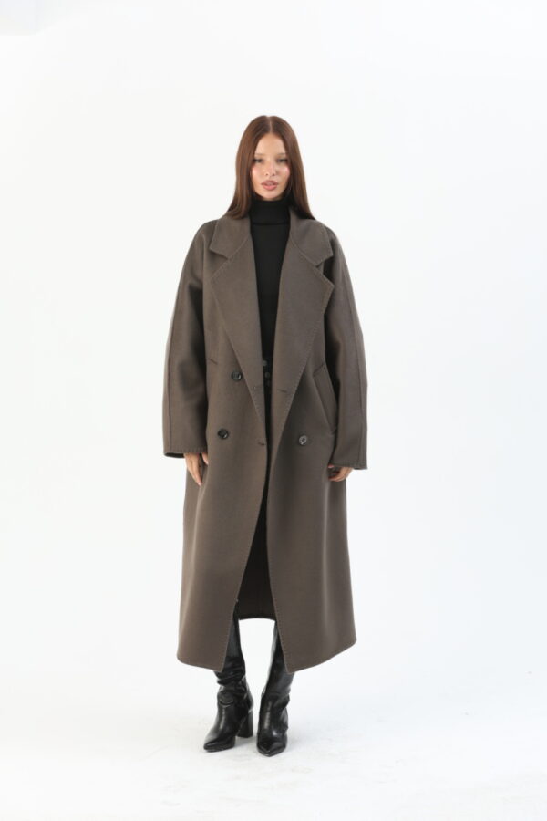 Francesca Genuine Wool Coat - 1