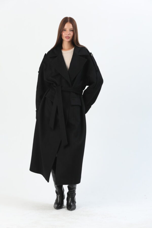 Isabella Double Face Wool Coat (2) - 1