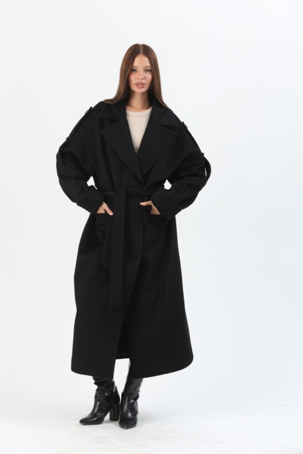 Isabella Double Face Wool Coat (3) - 2