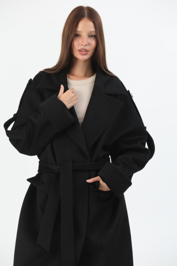 Isabella Double Face Wool Coat (5) - 4
