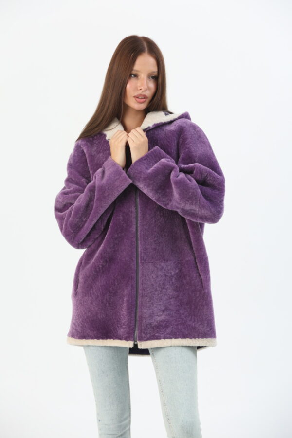 Josephine sheepskin shearling jacket coat (5) - 2