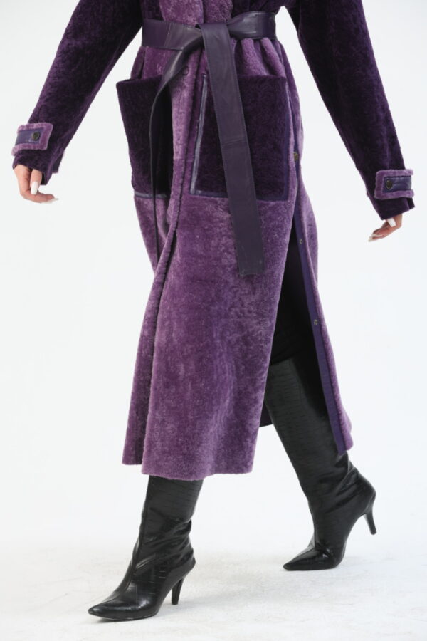 Juliette Shearling Coat – Genuine Sheepskin (7) - 2