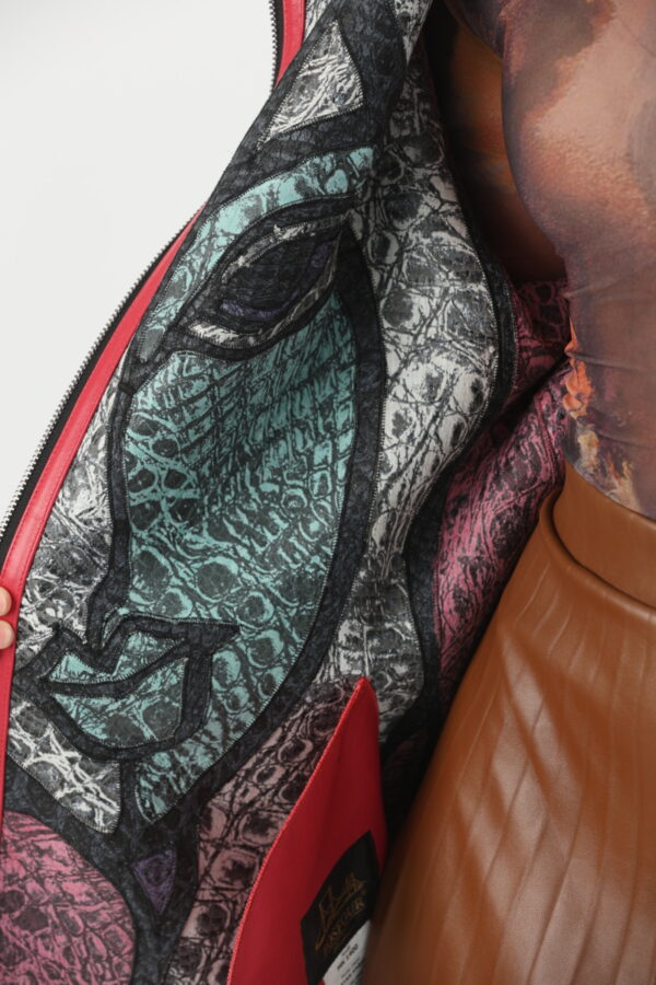 Mila Mixed Color Shearling Jacket (8) - 6