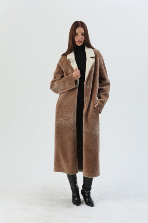 Olympia Shearling Coat - 1