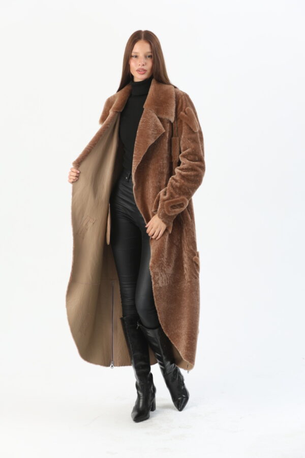 Savannah Shearling Coat (2) - 2