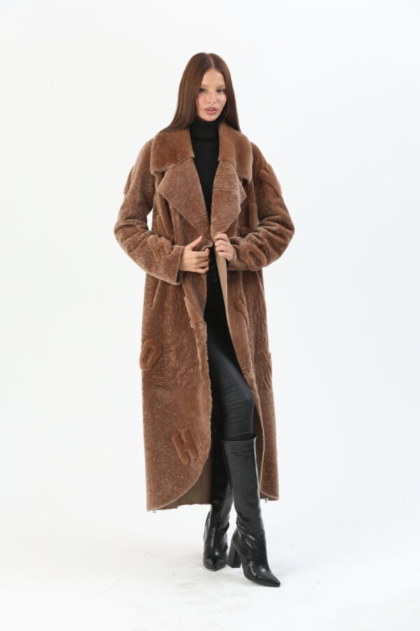 Savannah Shearling Coat - 1