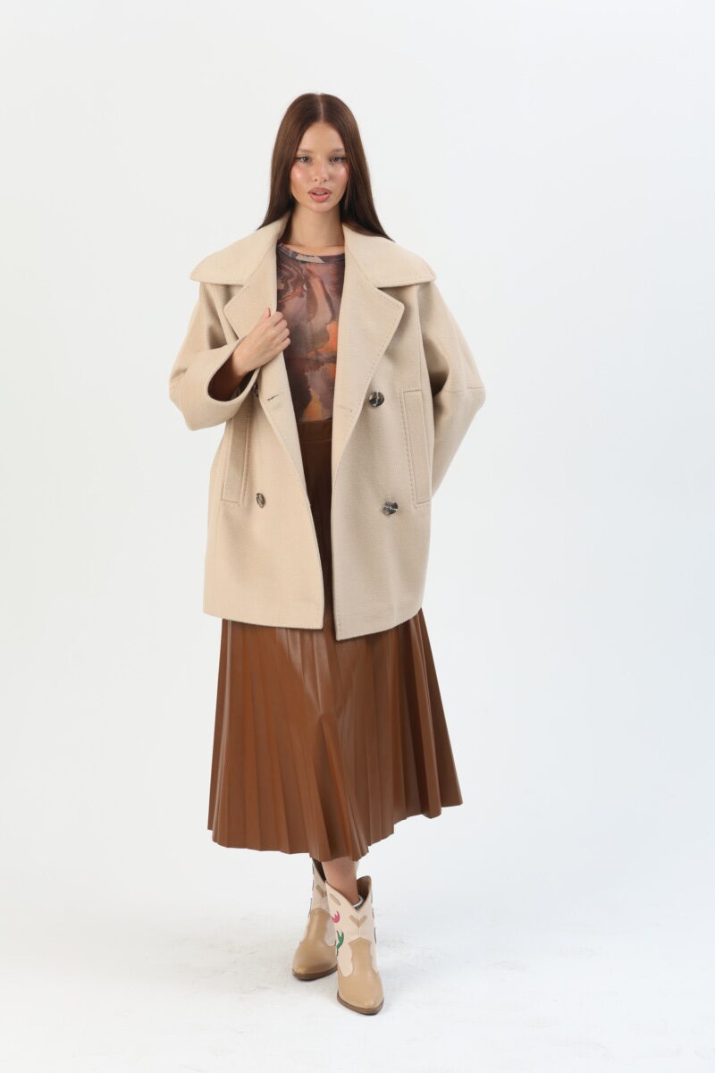 Zoe Genuine Wool Coat
