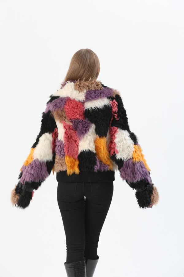 audrey sheepskin jacket- mix color (10) - 9